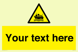 Custom warning ferries crossing vessels